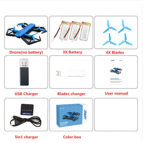 Folded Photography Quadcopter Drones